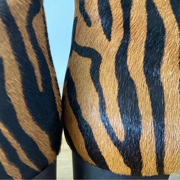 NWT MANGO Leopard Print Pointy Ankle Boots Women’s Size 7.5 - Picture 11 of 14